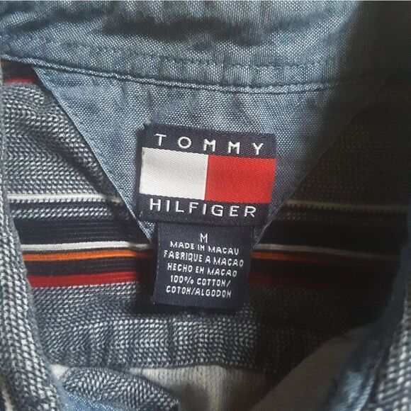 Tommy Hilfiger button down striped long sleeve - Picture 3 of 5